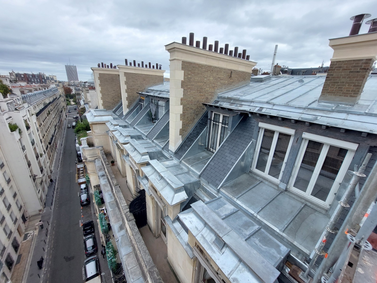 Toiture avec protection zinc